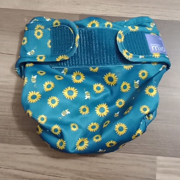 #665Lot of 2 Bambino Mio Cloth Diaper Reusable. Size:9kg+ Or 21lbs + Used once. - Picture 3 of 8